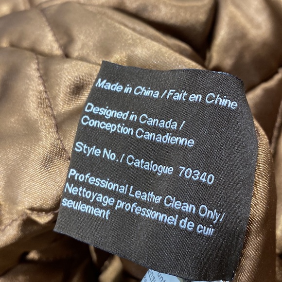 NWT Danier genuine, leather and rabbit, fur thermolite extreme coat - Picture 12 of 15